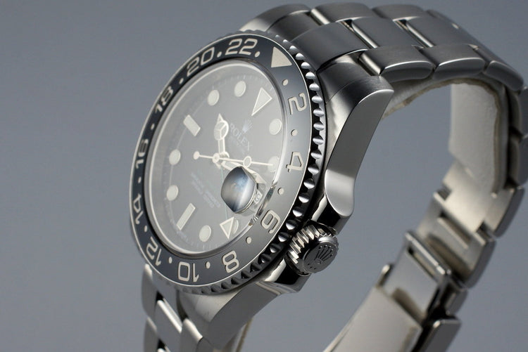 2009 Rolex GMT II 116710 with Box and Papers