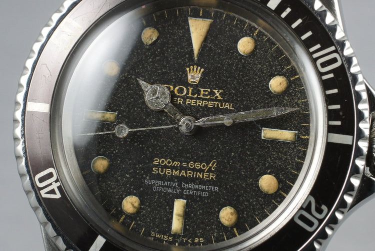 1965 Rolex Submariner 5512 Gilt 4 Line Dial