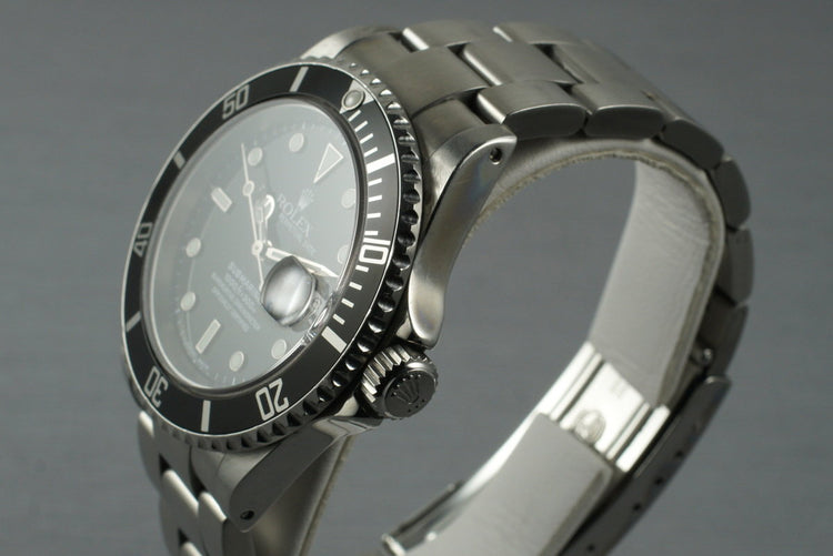 2001 Rolex Submariner 16610
