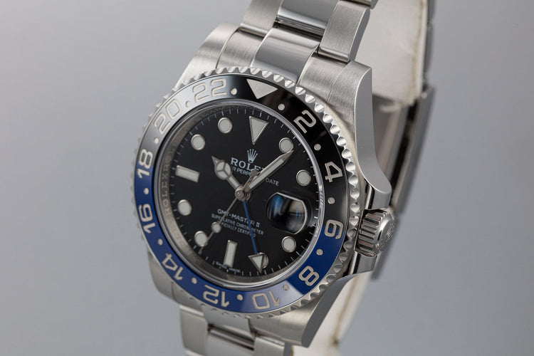 2016 Rolex GMT-Master II 116710 BLNR "Batman" with Box and Papers