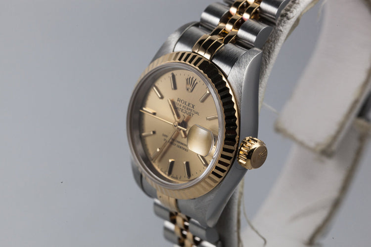 1993 Rolex Ladies Two Tone DateJust 69173 with Box and Papers