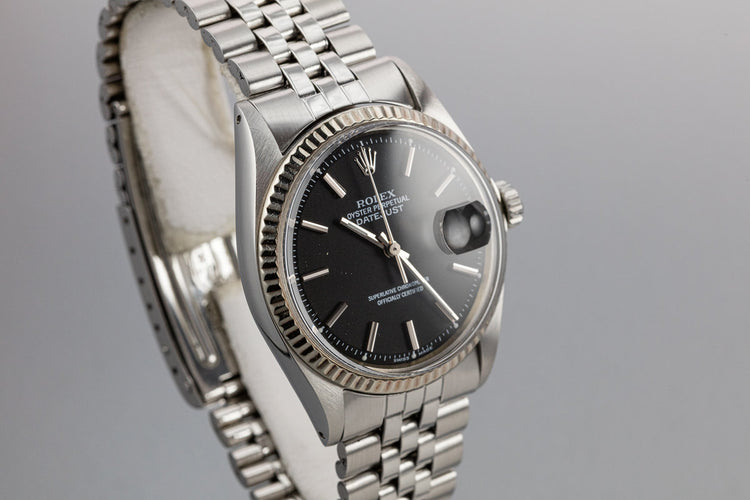 1970 Rolex DateJust 1601 with Black Service Dial