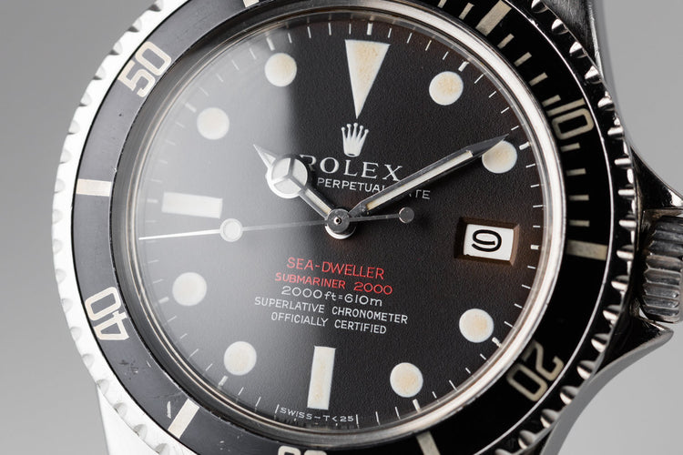 1967 Rolex Double Red Sea-Dweller 1665 with Mark 2 Tropical Dial