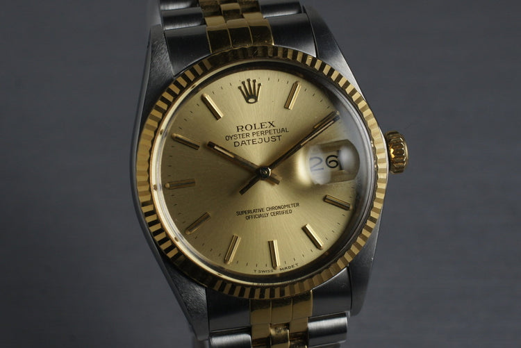 1985 Rolex Two Tone Datejust 16013