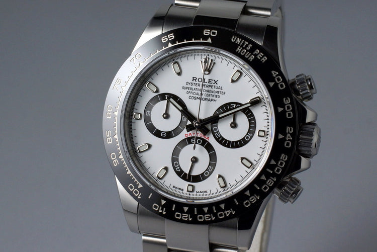 2016 Rolex Ceramic Daytona 116500LN White Dial with Box and Papers
