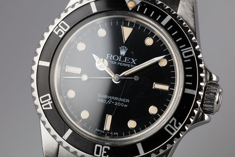 1985 Rolex Submariner 5513 "Spider" Dial with Service Papers