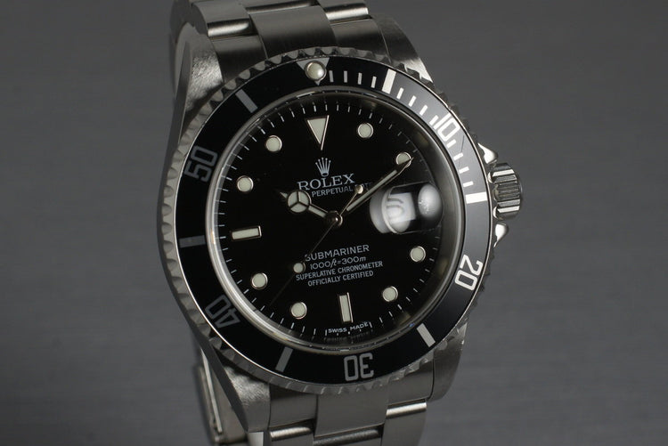 2006 Rolex Submariner 16610