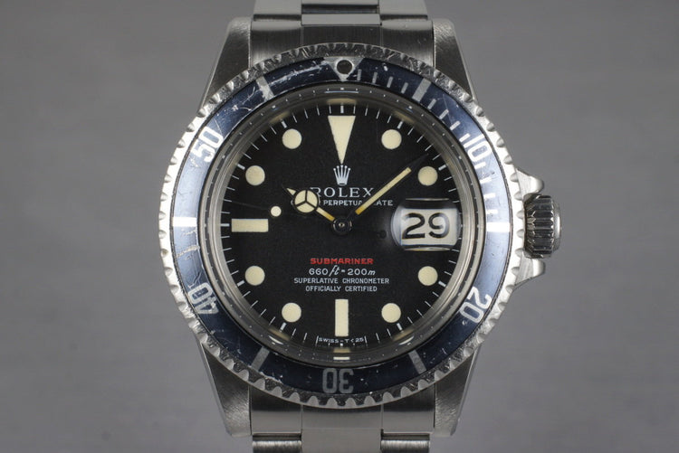 1970 Rolex Red Submariner 1680 Mark IV