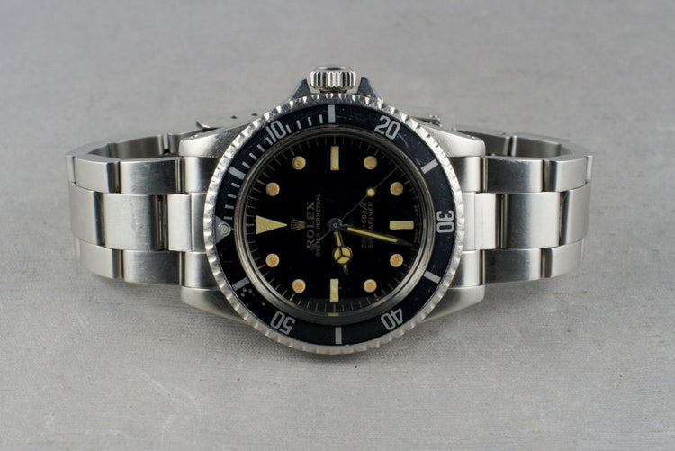 1964 Rolex Submariner Ref: 5513 PCG with Glossy Gilt Dial & Service Papers