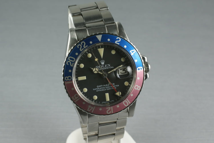Rolex GMT 1675 Box and Papers