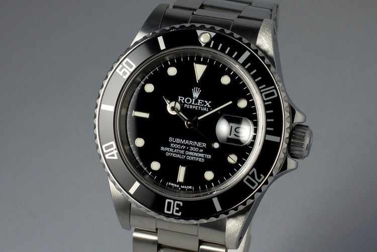 1987 Rolex Submariner 168000