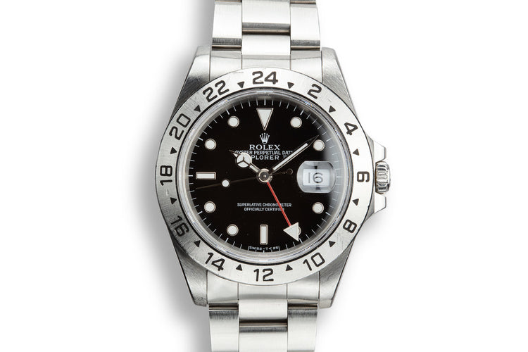 1990 Rolex Explorer II 16570 Black Dial with Box and Papers
