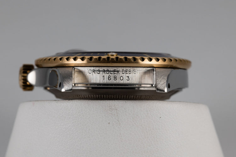 1985 Rolex Two Tone Submariner 16803 Blue DIal