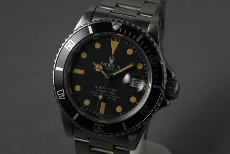 1979 Rolex Submariner 16800 with Orange Lume and Service Papers