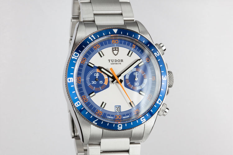 Tudor Heritage Chrono 70330 Blue Dial With Box
