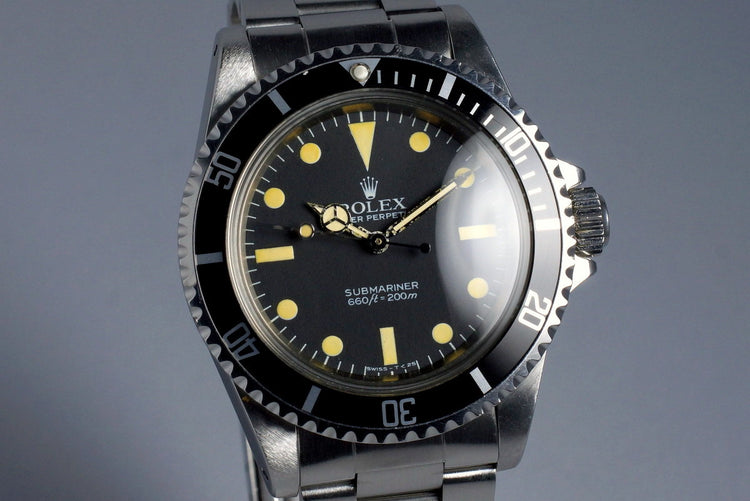 1983 Rolex Submariner 5513 Mark V Maxi Dial