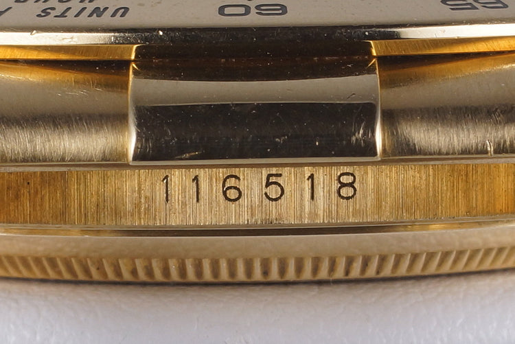 2000 Rolex YG Daytona 116518