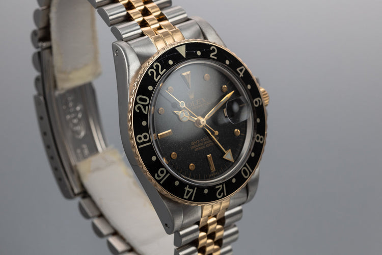 1981 Rolex Two Tone GMT-Master 16753 with Black Nipple Dial
