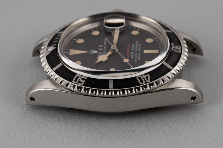 1970 Rolex Red Submariner 1680 MK IV Dial with Faded Fat Font Bezel Insert