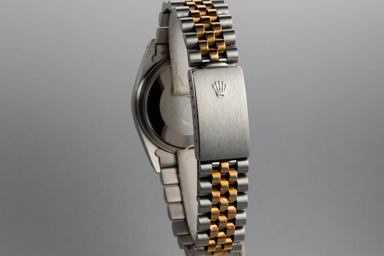 1986 Rolex Two-Tone DateJust 16013 Champagne Linen Dial with Box and Papers