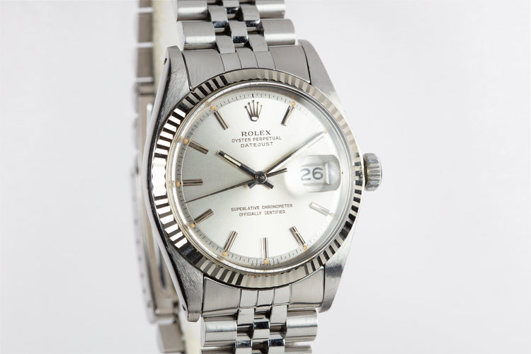 1973 Rolex DateJust 1601 Silver Sigma Dial