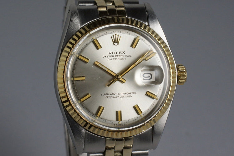 1971 Rolex Two Tone DateJust 1601 Silver ‘Wide Boy’ Dial