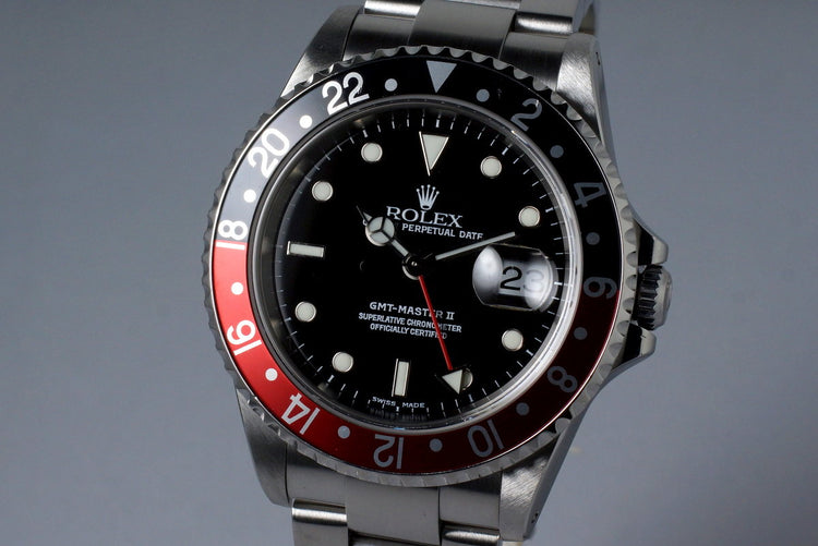 2001 Rolex GMT II 16710 with Box and Papers