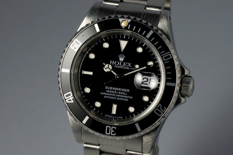 1991 Rolex Submariner 16610