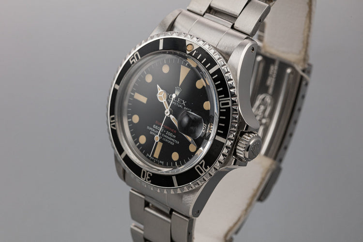 1971 Rolex Red Submariner 1680 with MK V Dial