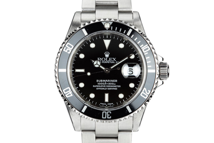 2001 Rolex Submariner 16610 with Box and Papers