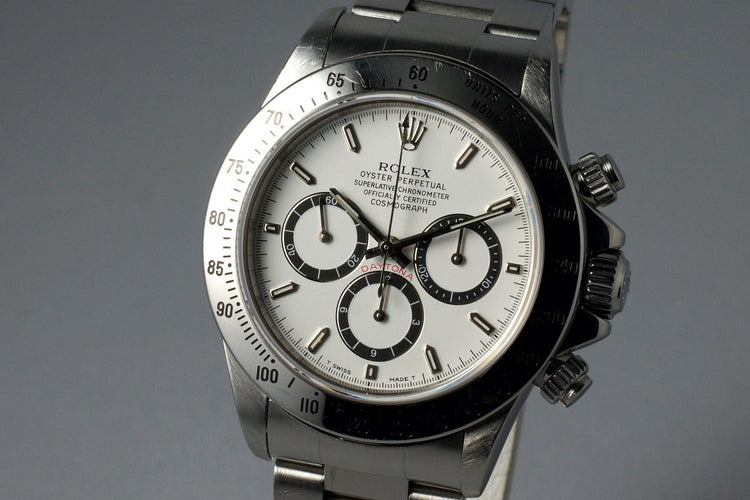 1989 Rolex SS Zenith Daytona 16520 White Dial