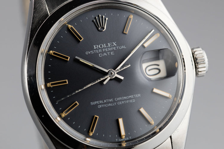 1971 Rolex Date 1500 Grey Dial
