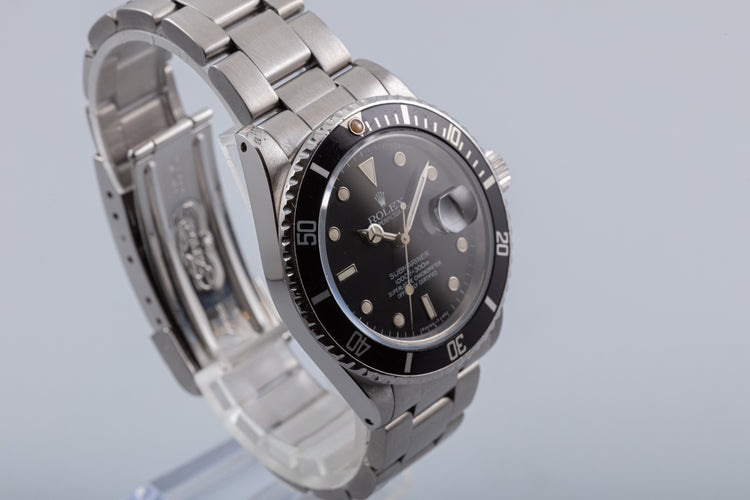 1991 Rolex Submariner 16610 Tritium Lume