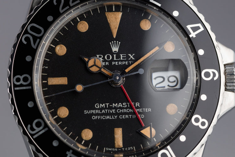 1968 Rolex GMT-Master 1675 Black Bezel