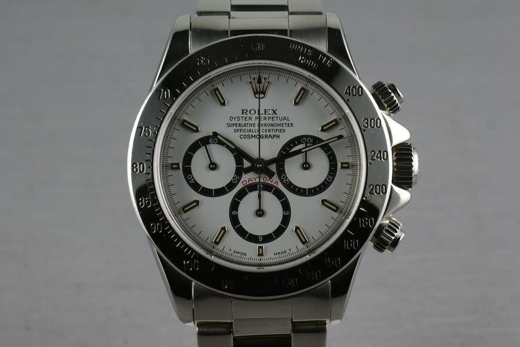 Rolex SS Zenith Daytona 16520 inverted 6 dial