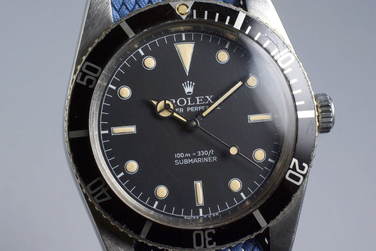 1958 Rolex Submariner 5508 Service Dial