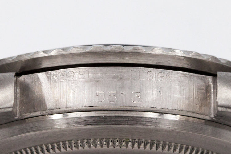 1969 Rolex Submariner 5513 Meters First with Box and Papers