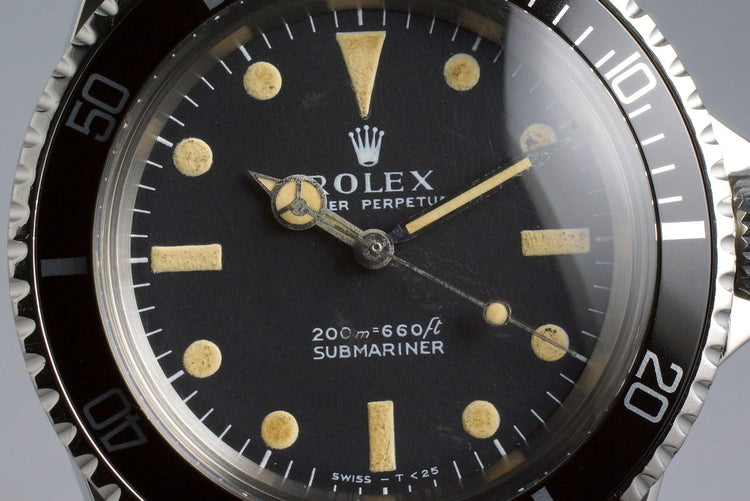 1967 Rolex Submariner 5513 Meters First Dial with RSC Papers