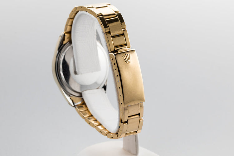 1971 Rolex 14K Gold Shell Date 1550 with Mosaic Dial