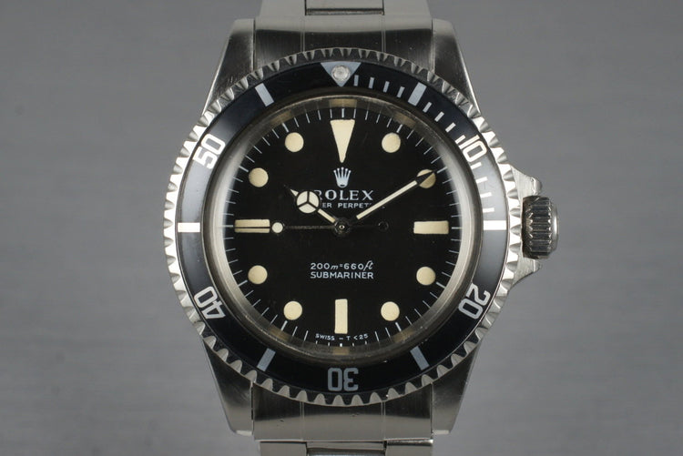 1966 Rolex Submariner 5513 Meters First Dial