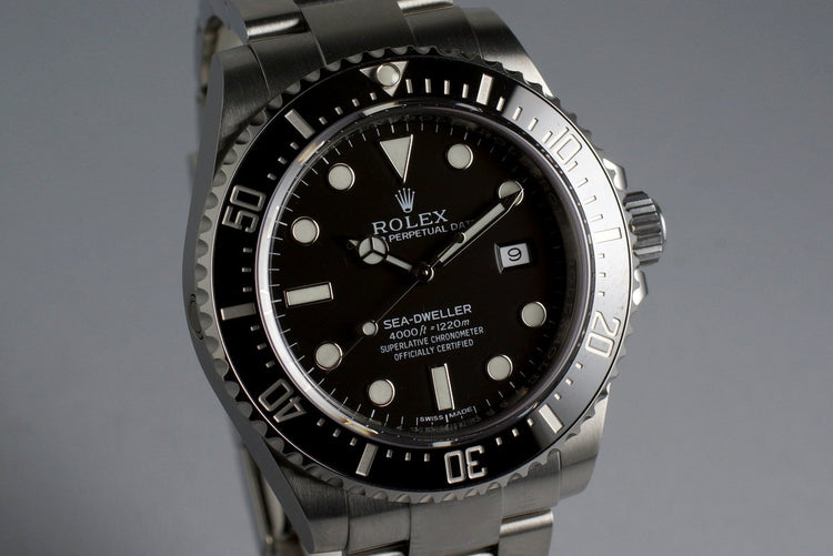 2015 Rolex Ceramic Sea Dweller 116600 with Box and Papers