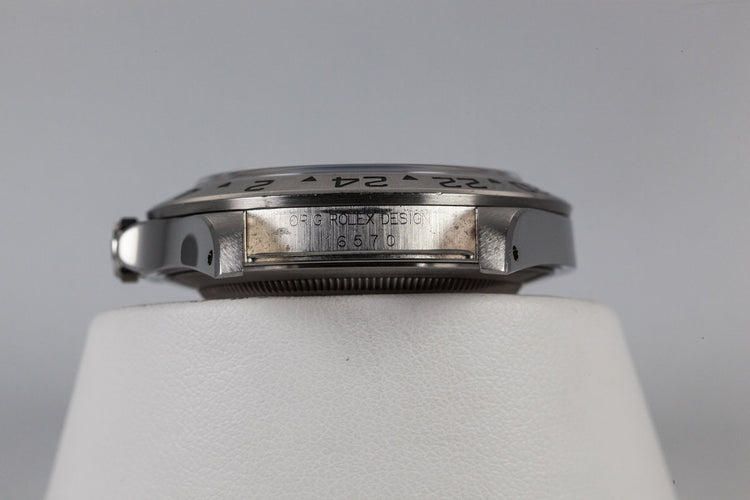 1991 Rolex Explorer II 16570 Black Service Dial with service card