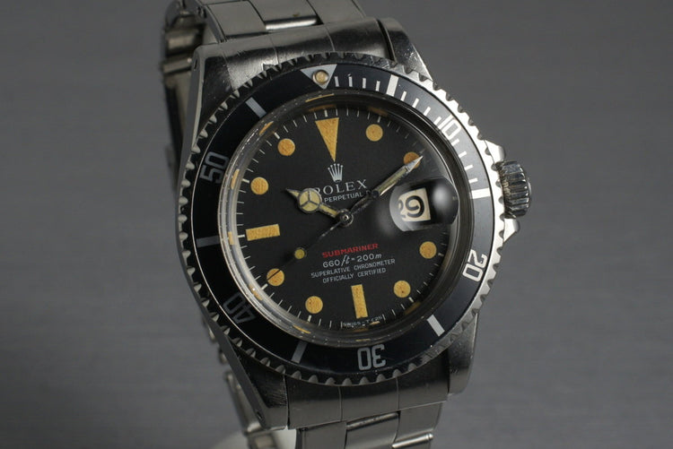 1970 Rolex Red Submariner 1680 Mark IV Dial