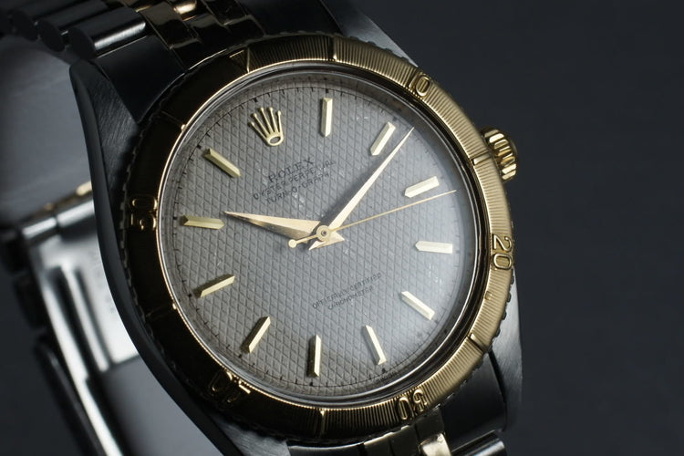 1954 Rolex Turn-O-Graph 18K/SS 6202 with White Waffle Dial