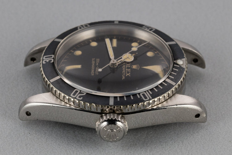 1958 Rolex Submariner 5510 Big Crown with Rare "SWISS" Only Gilt Tritium Dial and Service Papers