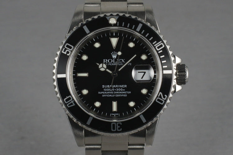 Rolex Submariner 16610 with Box and Papers