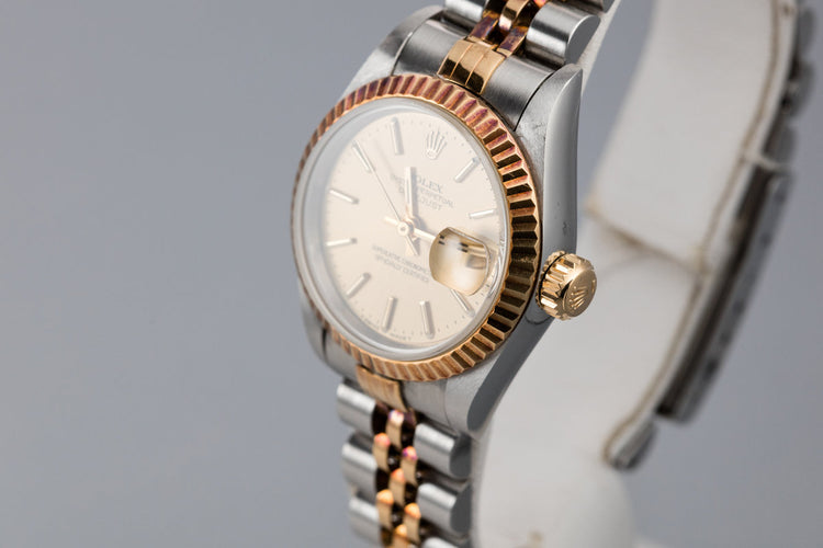 1995 Rolex Two Tone Ladies DateJust 69173 with Box and Papers