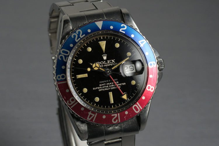 1960 Rolex GMT 1675 PCG Serpico Y Laino Dial