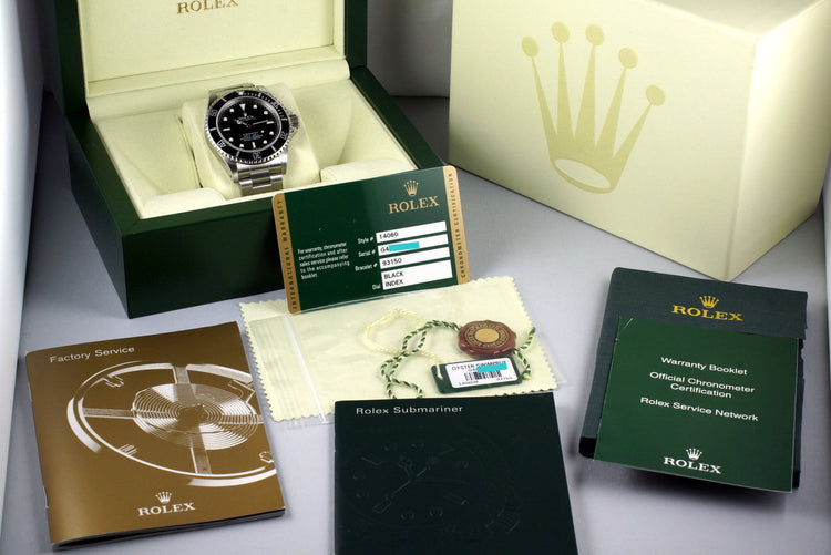 2012 Rolex Submariner 14060M 4 Line Dial with Box and Papers