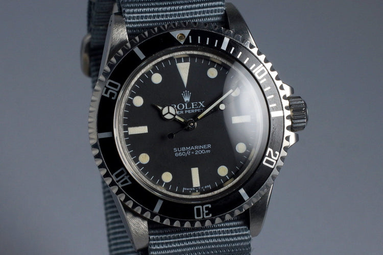 1983 Rolex Submariner 5513 Mark V Maxi Dial